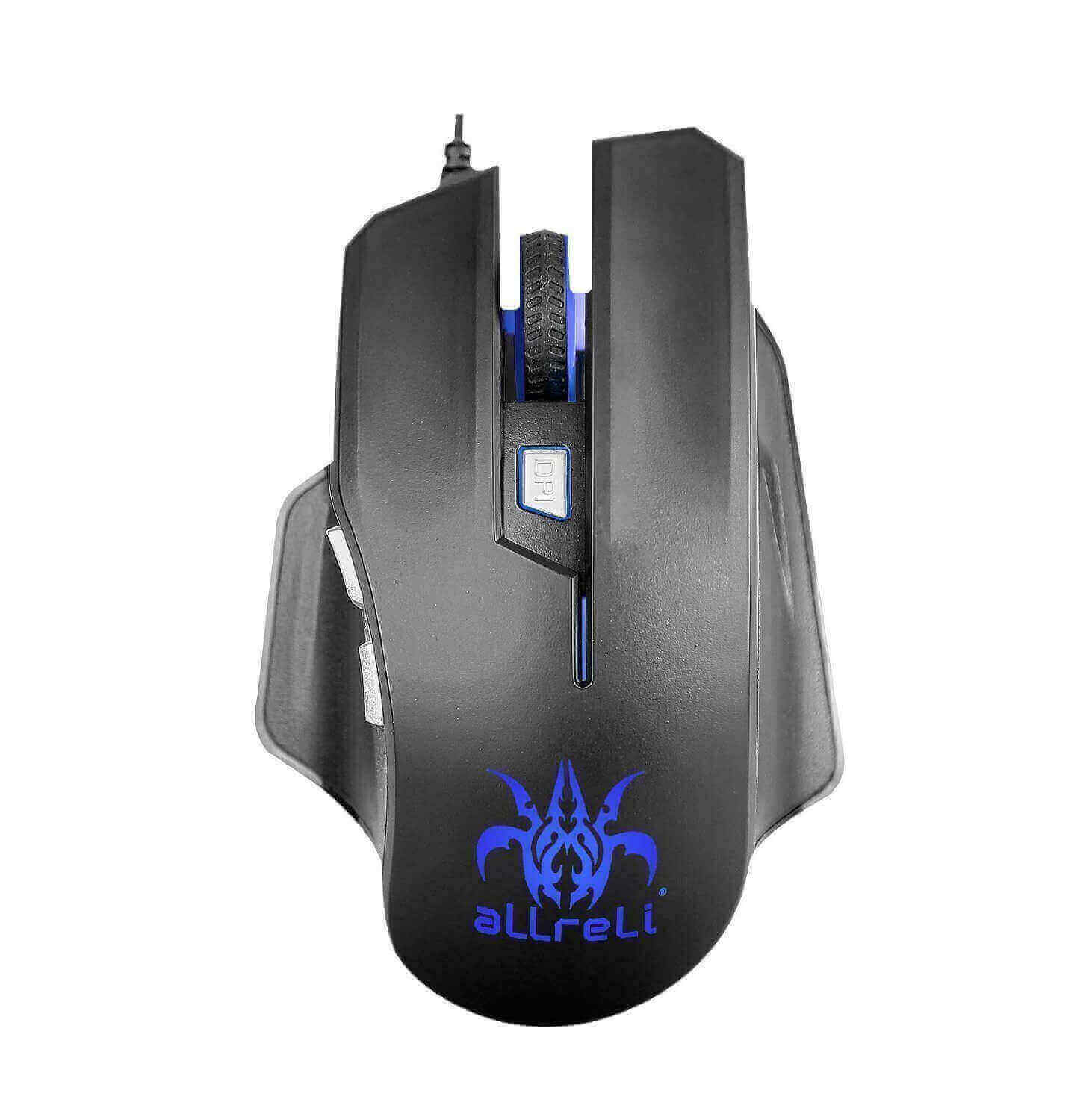 aLLreLi M515BU 4000 DPI Ergonomic Gaming Mouse with 6 Programmable Keys