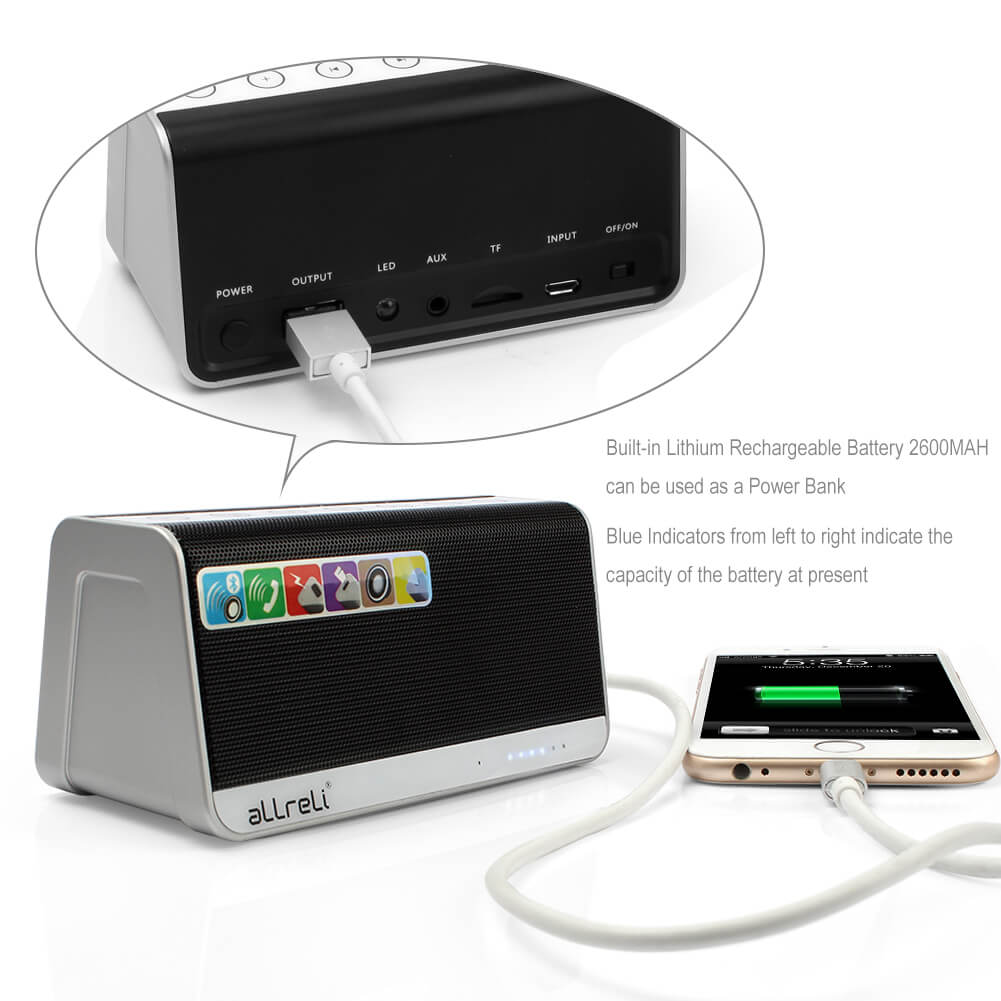 aLLreLi BT-168 Bluetooth Speaker Perfect Portable Wireless Speaker for iPhone, Samsung and more