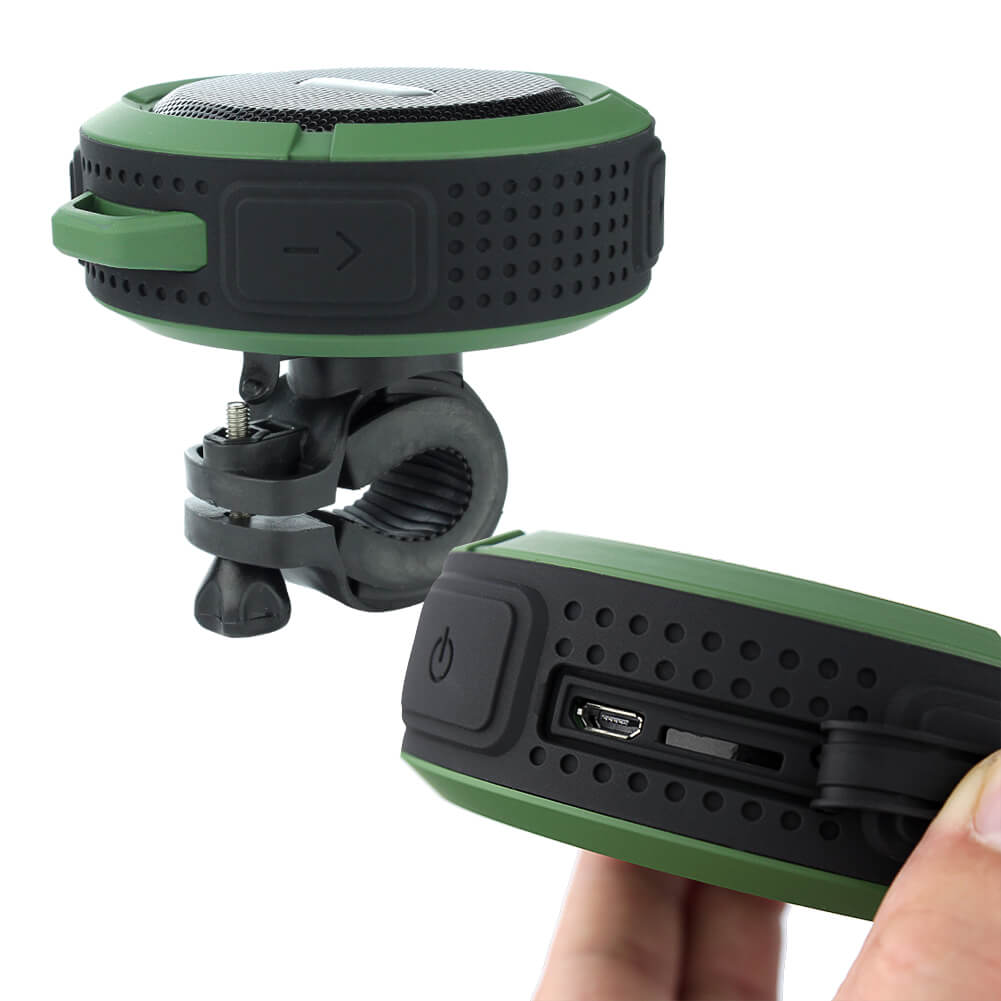 aLLreLi Bluetooth Speaker, C6 Outdoor Waterproof Speaker with Suction Function