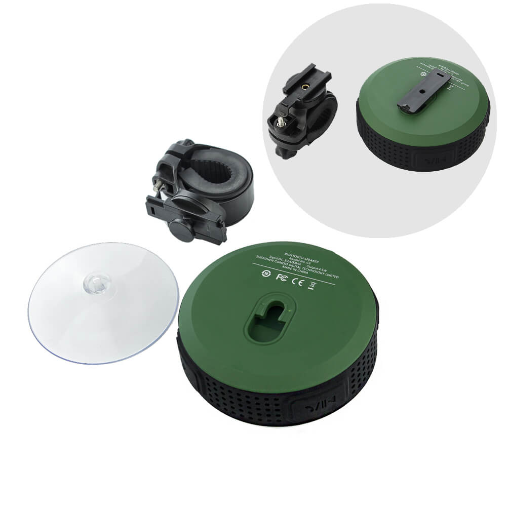 aLLreLi Bluetooth Speaker, C6 Outdoor Waterproof Speaker with Suction Function