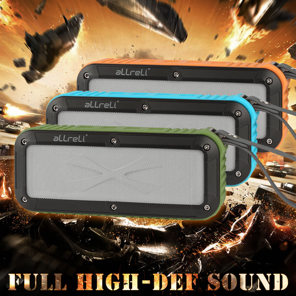 aLLreLi Rockman-L 10W Bluetooth 4.0 Speaker for Outdoor & Shower