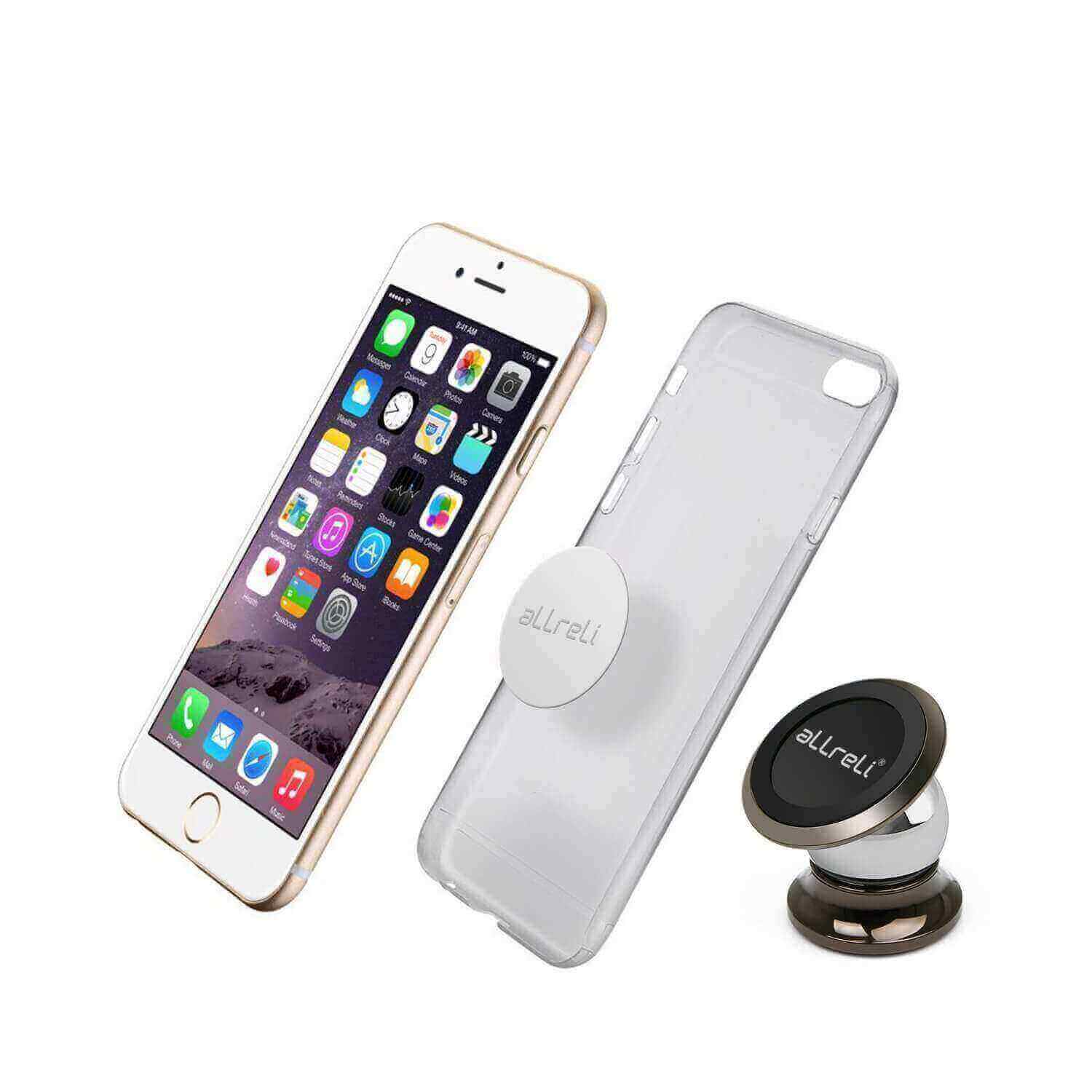aLLreLi [Upgraded] Magnetic Car Cell Phone Mount
