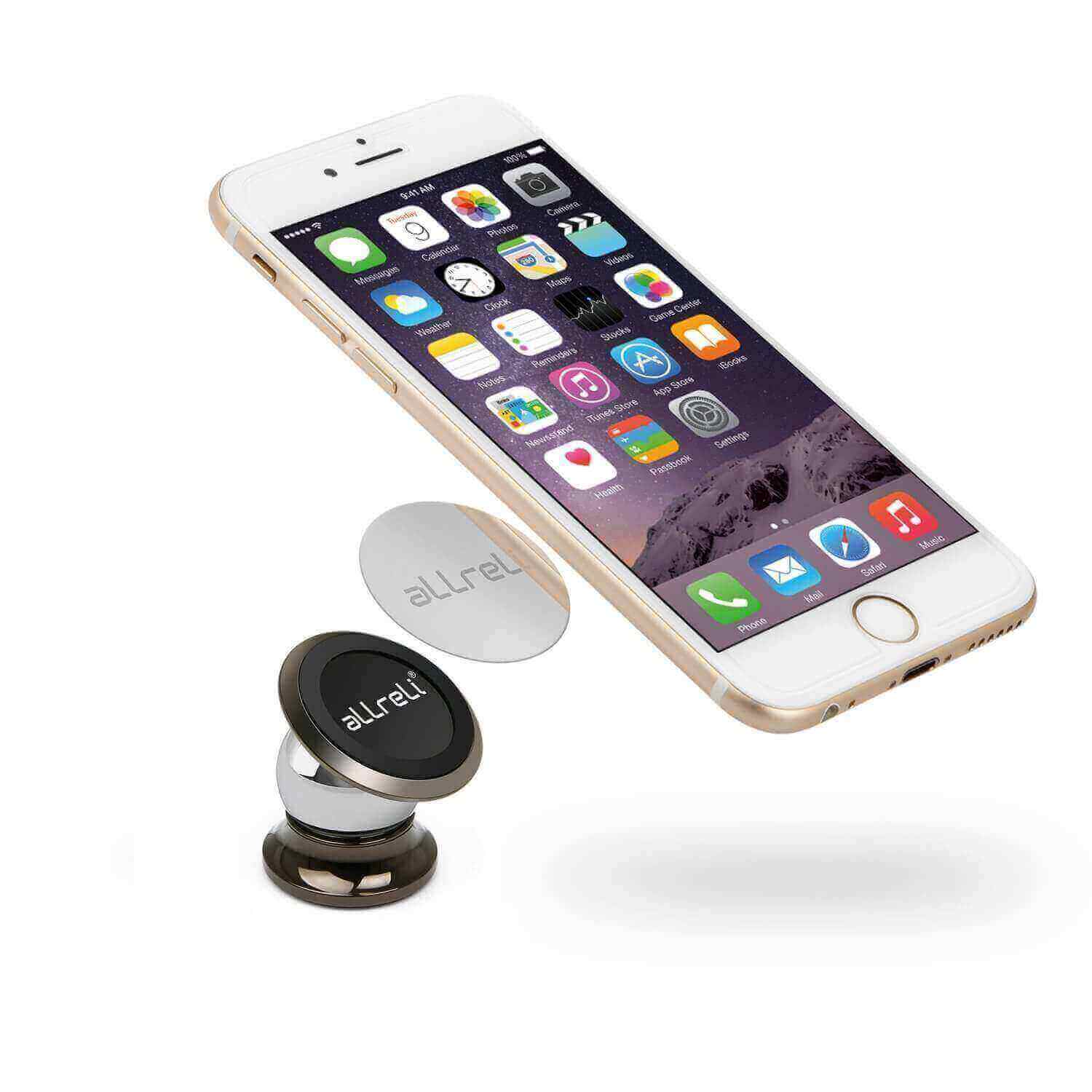 aLLreLi [Upgraded] Magnetic Car Cell Phone Mount